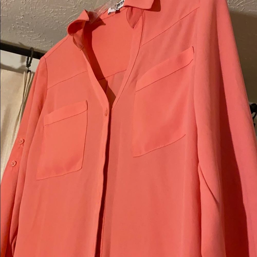 Express Coral Blouse